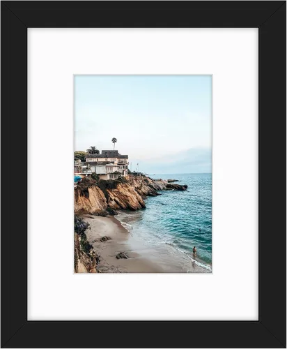 Miniatura 45 de Frametory, Marcos de 8 x 10 para mostrar imágenes de 5 x 7 con paspartú o fotos de 8 x 10 sin paspartú, vidrio resistente a roturas, accesorios