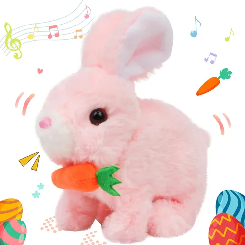 Miniatura 17 de Hopearl - Juguete de peluche electrónico interactivo de unicornio con sonidos y movimientos, camina y tiene un cuerno luminoso; regalo para niños