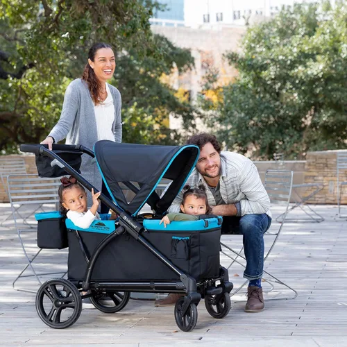 Miniatura 5 de Baby Trend Expedition Cochecito Vagón 2 en 1 Plus, Ultra Black Ultra negro