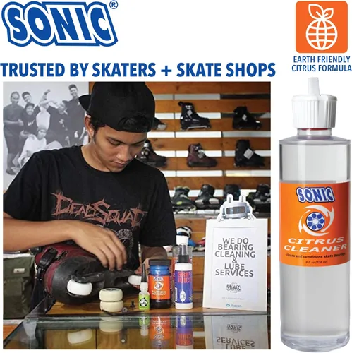 Miniatura 8 de SONIC Citrus - Limpiador de rodamientos de patines, limpia patines en línea, patines y rodamientos de patineta, respetuoso con el medio ambiente, 8