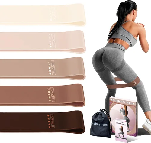 Miniatura 10 de Bandas de ejercicio de resistencia, bandas de resistencia para fitness en casa, estiramiento, entrenamiento de fuerza, terapia física, bandas