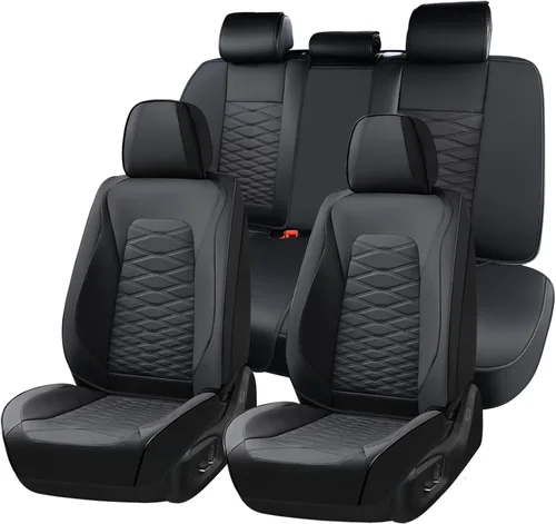Miniatura 35 de FLORICH Fundas de asiento delantero de automóvil, fundas de asiento de cuero para automóviles, protector de asiento de automóvil, impermeable