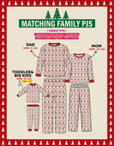 Miniatura 12 de VAENAIT BABY Infant Toddler Kids Adult Couple Family Matching Women Men Christmas Pjs Xmas Holiday Buffalo Plaid Pajama Set