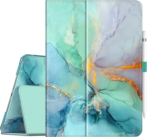 Fintie Funda tipo folio para iPad de 9ª, 8ª y 7ª generación (2021/2020/2019) de 10.2 pulgadas, protección en las esquinas, cubierta trasera de cuero