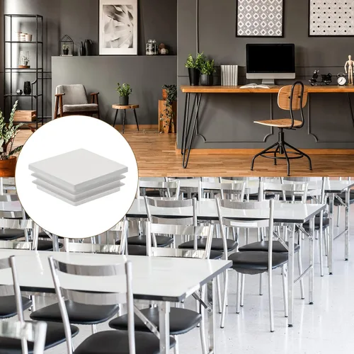 Miniatura 3 de METALLIXITY Tapas cuadradas para postes (1.97 x 1.97 pulgadas), 8 unidades, tapón de extremo de tubo de plástico, para decoración de muebles