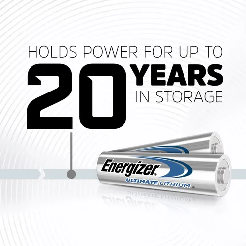 Miniatura 7 de Energizer Ultimate Lithium AA Baterías (Paquete de 2), Baterías de Litio Doble A de 1.5V