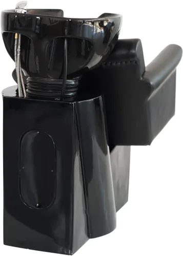 Miniatura 9 de Buy-Rite Chelsea - Unidad de lavado a contracorriente de champú, silla copetuda, cojín extraíble, cuenco de porcelana inclinable, grifo de una sola