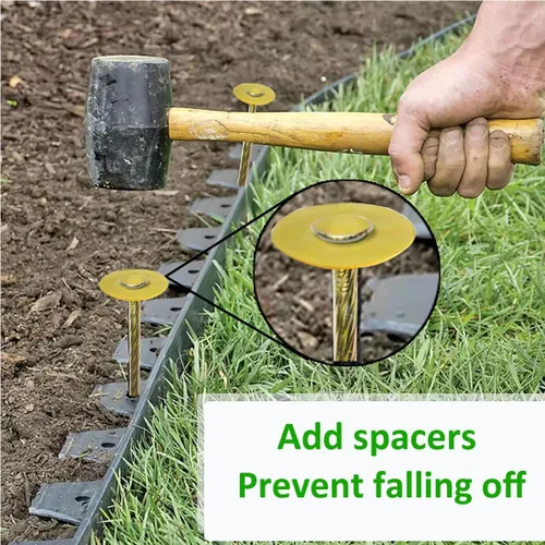 Miniatura 5 de Estacas de anclaje de paisaje de césped sintético, estacas de césped artificial, enfriamiento de alta temperatura utilizado para jardín, bordes
