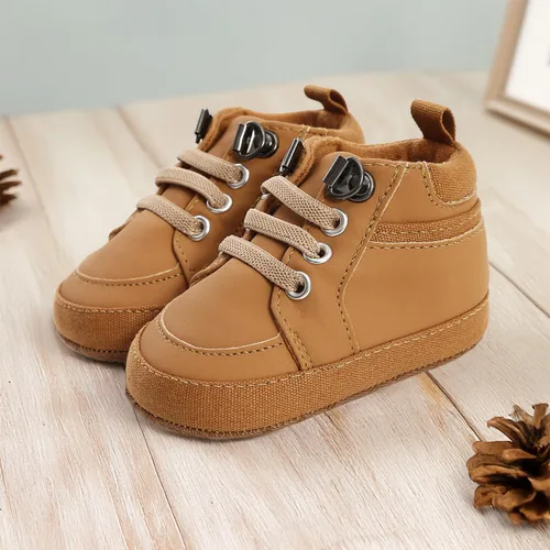 Miniatura 2 de Meckior Zapatos deportivos de tobillo para bebés y niñas pequeños, suela antideslizante suave, piel sintética, mocasines para bebés recién nacidos