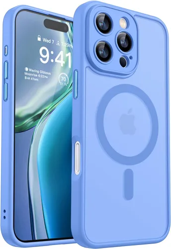 Miniatura 17 de CANSHN Funda magnética compatible con iPhone 17 Pro, mejorada [protección completa de la cámara] [compatible con Magsafe] [mate translúcido] funda