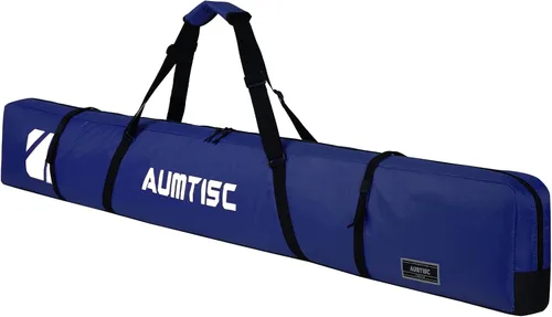 AUMTISC Bolsa de esquí individual acolchada para transportar esquís bolsillo con asa ajustable 170 72.8 in azul-72.8 in