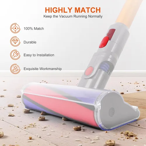 Miniatura 3 de Varita de Extensión/Pestillo de Clip de Cabezal Limpiador Botón de Lengüeta Compatible con Dyson V7 V8 V10 V11 V15 Partes de Transmisión Eléctrica
