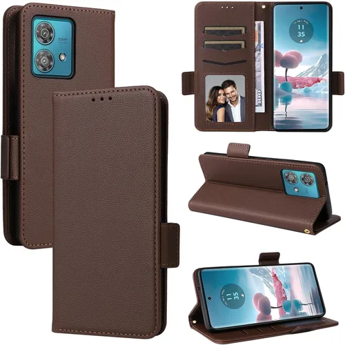 Miniatura 142 de Funda de piel sintética compatible con Motorola Moto E22 4G, funda de piel sintética compatible con Motorola Moto E22i 4G, color negro