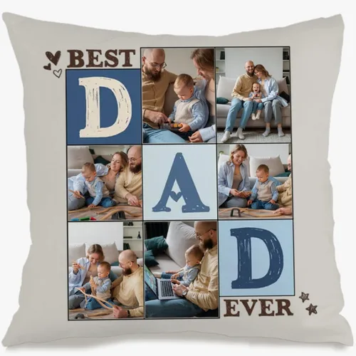 Miniatura 13 de One Photo Personalized Throw Pillow Case Where Your uploaded Image and Text Form a Unique Home décor Piece That Provides Warm Emotional Value and