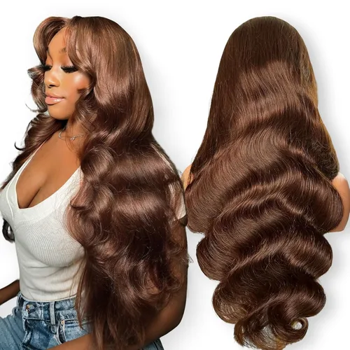 Miniatura 29 de Beluck Pelucas de cabello humano rubio miel ondulado de 13 x 6 pulgadas, densidad 210, ombré, HD, encaje frontal, pelucas de cabello humano