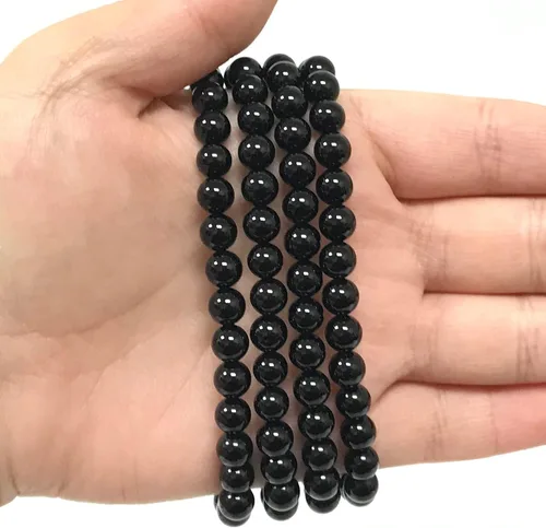Miniatura 342 de Gem Avenue Handmade Round Bead Stretch Bracelet Unisex Natural Stone Beaded Jewelry for Men & Women, Elastic Wristband for Daily Wear