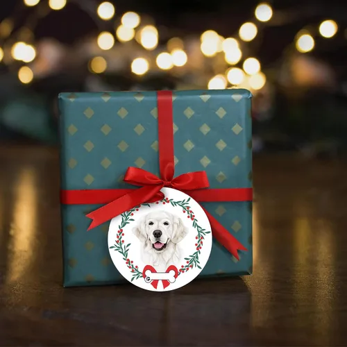 Miniatura 6 de Adorno Golden Retriever, regalo para amantes de los perros Golden Retriever, decoración de árbol, idea de regalo de intercambio de calcetines
