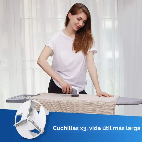 Miniatura 4 de BEAUTURAL - Afeitadora de pelusa de tela y removedor de pelusa, desfuzzador de suéter con 2 velocidades, 2 cuchillas de acero inoxidable