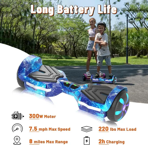 Miniatura 3 de SIMATE Patinete, altavoces Bluetooth y ruedas LED iluminadas, control por APP, motores duales de 250W, velocidad máxima de 8.5 mph y alcance máximo