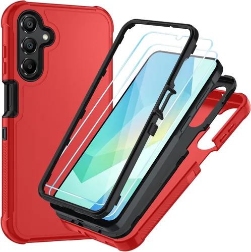 Miniatura 16 de Funda para Samsung Galaxy A16 5G: Cubierta de Teléfono a Prueba de Golpes de 3 Capas con Protector de Pantalla HD, Protección Híbrida Protectiva