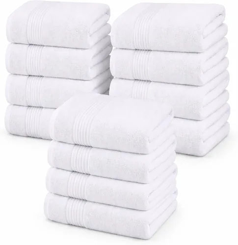 Miniatura 10 de Utopia Towels Juego de 4 toallas de baño (27 x 54 pulgadas), 100% algodón hilado en anillo, secado rápido, altamente absorbentes, toallas de tacto