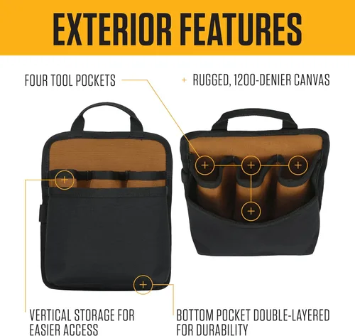 Miniatura 3 de Carhartt Bolsas de herramientas de la estación, organizador duradero, compatible con todas las bolsas de herramientas de la estación, tamaño mediano