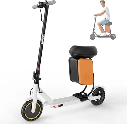 Miniatura 11 de Qlaway Electric Scooter for Adults, 350W/500W Motor, 16-22 Miles Range, 8.5"/10" Solid Tires, Dual Braking & Suspension, Folding Portable Commuting