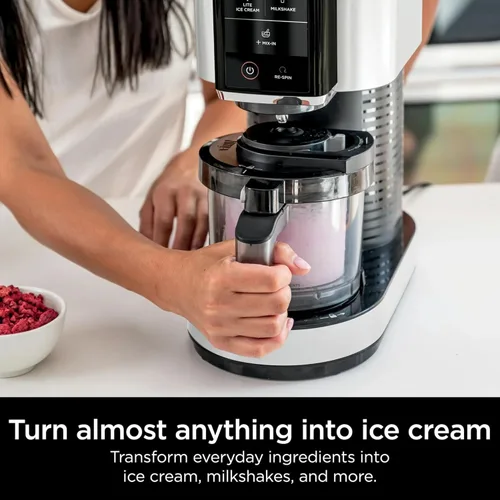 Miniatura 3 de Ninja CREAMi - Máquina para hacer helados, 5 programas de un solo toque, incluye (2) pintas de 16 onzas con tapas, transforma las bases congeladas