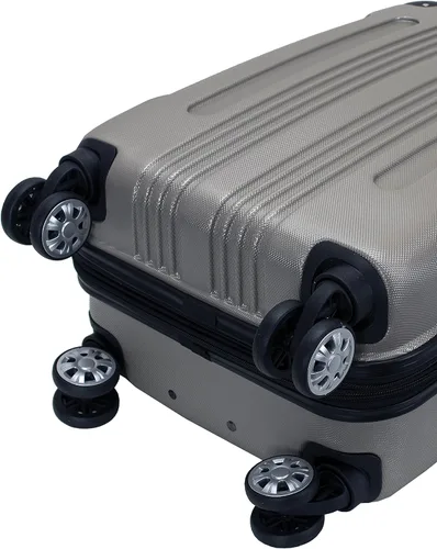Miniatura 5 de Rockland London Equipaje con carcasa rígida con ruedas, Plateado), F1901-SILVER