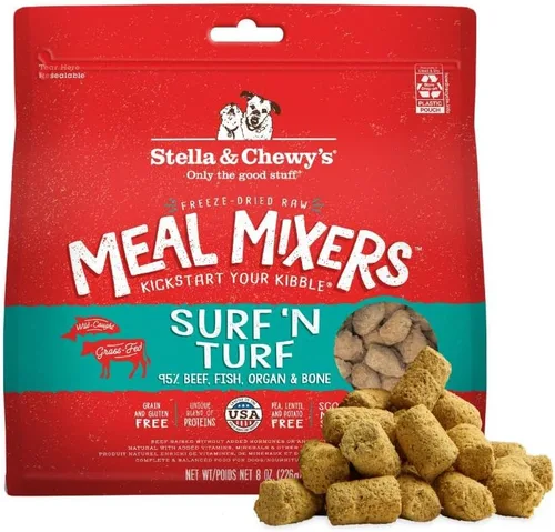Miniatura 19 de Stella & Chewy's Mezcladores de Comida Cruda Liofilizada de Res - Aderezo y Mezclador de Comida para Perros - Hecho con 95% Carne de Res Alimentada