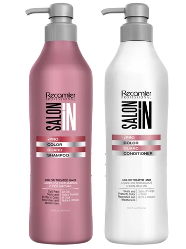 Salon In by Recamier - Juego de champú y acondicionador Color Guard para cabello teñido | 10.1 fl oz / 10.1 fl oz cada uno