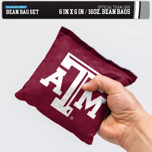 Miniatura 4 de Wild Sports - Puf de doble cara NCAA College de 8 unidades, bolsas de lanzamiento prémium para juego de cornhole, ideal para portones traseros
