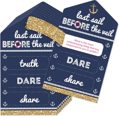 Miniatura 7 de Big Dot of Happiness On Cloud 9 - Juego de 12 tarjetas de encurtidos para despedida de soltera o despedida de soltera – Truth, Dare, Share Pull Tabs