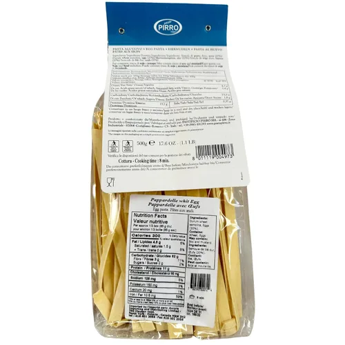 Miniatura 2 de Pasta Pirro Pappardelle Pasta de huevo de Italia 17.6 onzas (17.64 oz) (paquete de 2) similar a Mafalda - Fettuccine - Tagliatelle - Auténtico