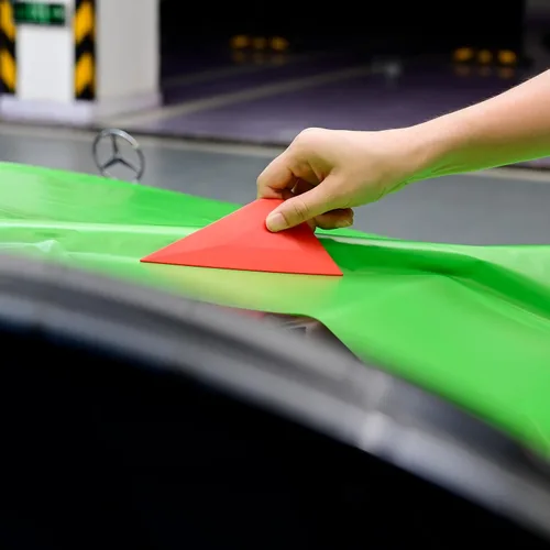 Miniatura 5 de FOSHIO 3 en 1 Pequeña escobilla de goma para tintar ventanas, herramienta triangular de vinilo para envolver automóviles, para envolver, alisar