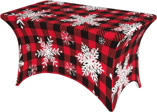 Miniatura 10 de Mantel rectangular ajustable de elastano elástico con estrellas patrióticas americanas de 4 pies, protector de mesa para fiestas, eventos