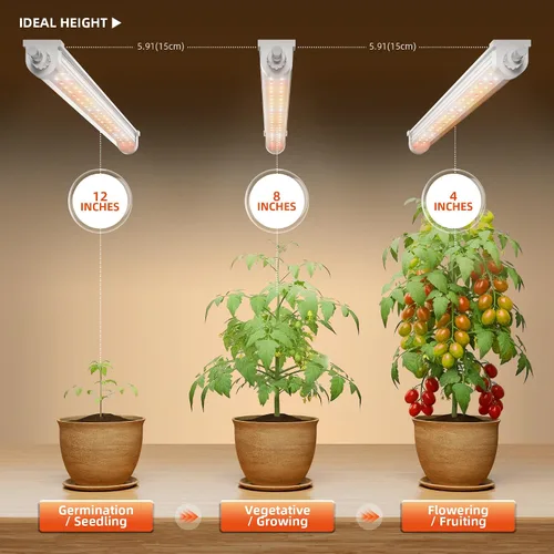 Miniatura 7 de Spider Farmer Luces LED de cultivo de 1 pie para plantas de interior, espectro completo (3000 K+5000 K+660 nm), 40 W