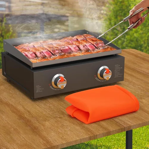 Miniatura 7 de Cubierta de Estera de Parrilla de Silicona para Blackstone - 22 Pulgadas de Cobertura Verdaderamente Integral, Estera Compañera de Parrilla de Grado