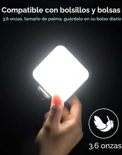 Miniatura 6 de SmallRig P96 Luz de Vídeo LED, Luces de Cámara Portátiles, 96 Perlas LED para Iluminación de Vídeos Fotográficos, Recargable 2200mAh CRI 95+