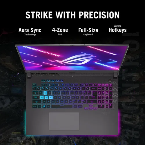 Miniatura 6 de ASUS ROG Strix G17 - Laptop para juegos, 17.3 pulgadas FHD 1920 x 1080 144Hz, AMD Ryzen 9 7845HX, GeForce RTX 4070, 4GB DDR5 RAM, 1TB PCIe M.2 SSD