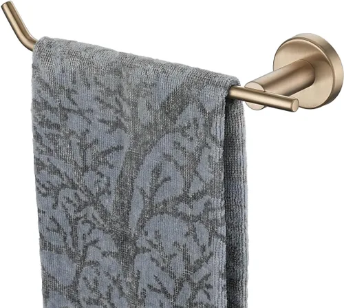 Miniatura 15 de JQK Toallero de mano negro, anillo de toalla de acero inoxidable para baño, soporte para collar de 9 pulgadas, soporte de pared negro mate, mano