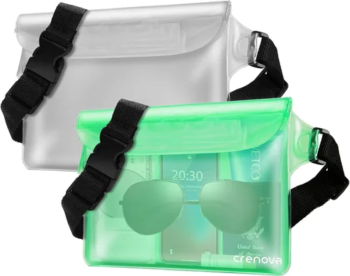 Miniatura 9 de Crenova Bolsa Impermeable con Correa para la Cintura IP68 Bolsa Impermeable para la Cintura con Pantalla Táctil Bolsa Seca con Cinturón Ajustable