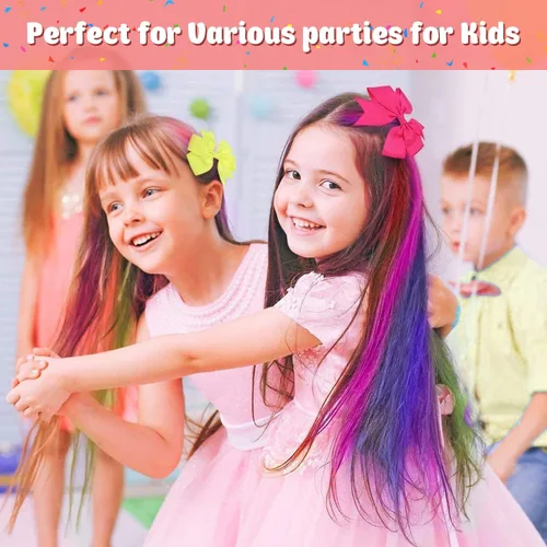 Miniatura 5 de Nuevo peine de tiza para el cabello, tinte temporal para niñas y niños con cabello de color claro, tiza lavable para niñas de 4, 5, 6, 7, 8, 9, 10