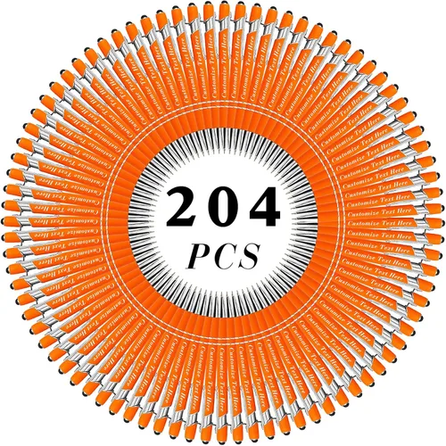 Miniatura 90 de Bolígrafos personalizados a granel con punta de lápiz capacitivo, 12 bolígrafos personalizados con logotipo de mensaje con nombre, bolígrafos