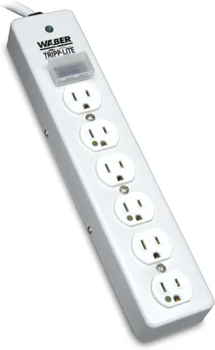 Miniatura 2 de TRIPP LITE Regleta de alimentación médica con protector de sobretensiones de grado hospitalario, 6 tomas, enchufe NEMA 5-15PHG en ángulo recto