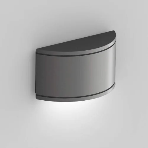 Miniatura 2 de WAC Lighting WS-W2609-GH - Lámpara de pared de medio cilindro para exteriores, tubo LED, talla única, blanco/grafito