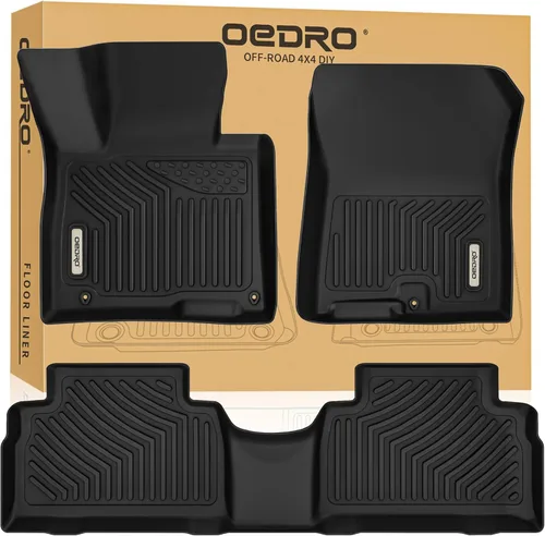 Miniatura 13 de OEDRO Alfombrillas para Hyundai Santa Fe GLS/Limited/Limited Ultimate/SE/SE Ultimate y Santa Fe Sport Base/2.0T/2.0T Ultimate de 5 plazas TPE