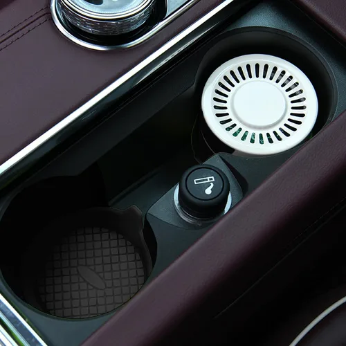 Miniatura 5 de Juego de 4 posavasos para tazas de coche, posavasos de silicona con inserto para portavasos de coche, tapetes para tazas de coche impermeables