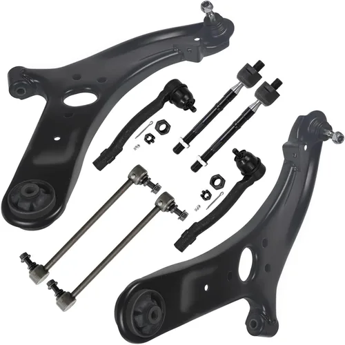 Miniatura 296 de Detroit Axle - Kit de brazos de control de extremo delantero de 8 piezas para Dodge Dakota 00-04, Durango 00-03, 4 brazos de control superior e