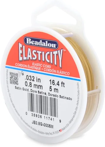 Miniatura 37 de Beadalon Elasticity - Cordón elástico (0,8 mm, 5 m), transparente